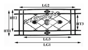 Schema dimensionelle grille balcon